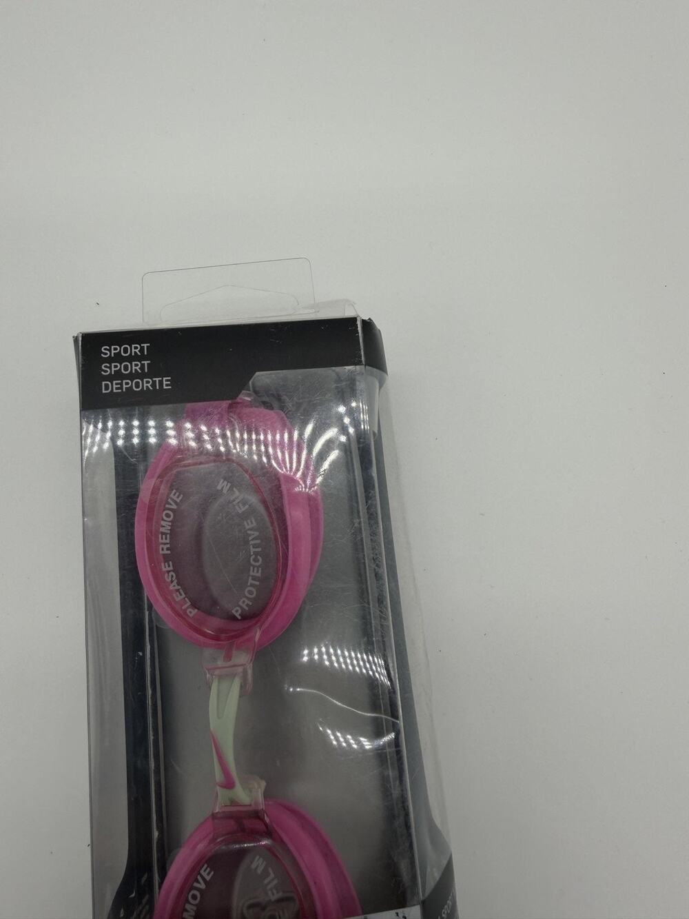 Nike Sport Youth Swim Goggles Ages 8-14 Pink UV Blocking Anti Fog Lens